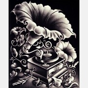 Carol Wax, Vine-el Glory, 2020,
Mezzotint engraving, 5 x 4 inches. Courtesy of the artist and Childs Gallery