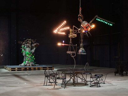 Jean Tinguely, exhibition view. Courtesy of Pirelli HangarBicocca