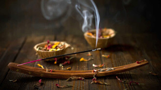 Incienso quemándose