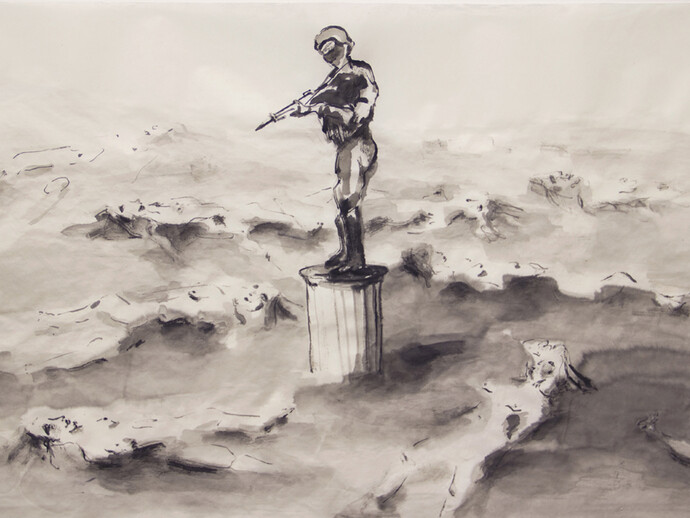 Yvonne Feng, 'You are one of us', ink on Chinese paper, 45.5 x 69.5 cm, 2014