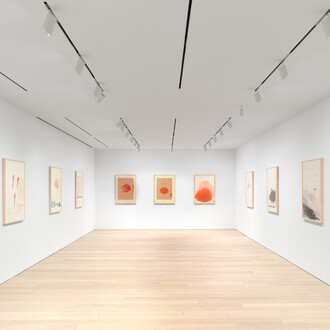 Cy Twombly, exhibition view. Courtesy of Gagosian
