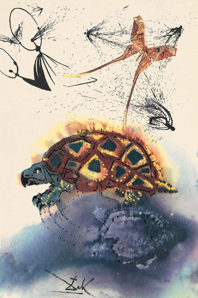 Ilustración de Salvador Dalí para el libro de Lewis Carroll, «Alicia en el país de las maravillas» 