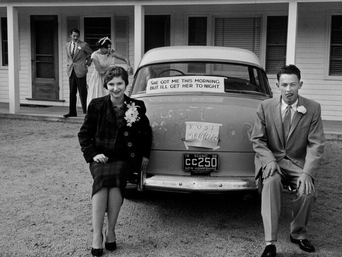 New Hampshire, USA, 1958 by Elliott Erwitt
