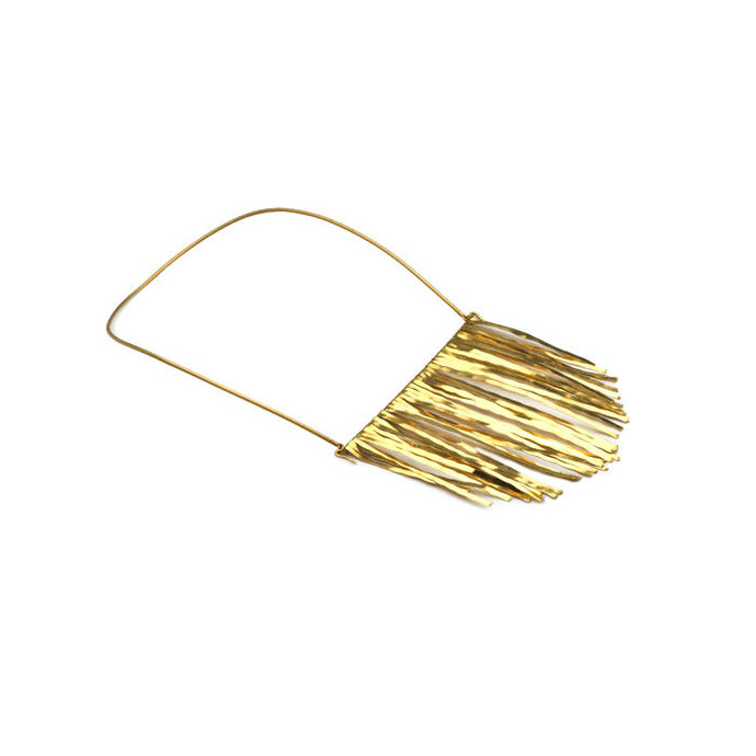 Professor Yasuki Hiramatsu, Necklace 2006, 20ct gold, W:13.5cm L:26cm