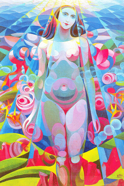 Gerardo Dottori, Flora, 1925, Tempera on canvas, 178 x 139 cm, Comune di Perugia