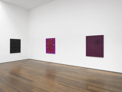 NS Harsha, Camel and the tent times, exhibition view. Courtesy of Victoria Miro Gallery