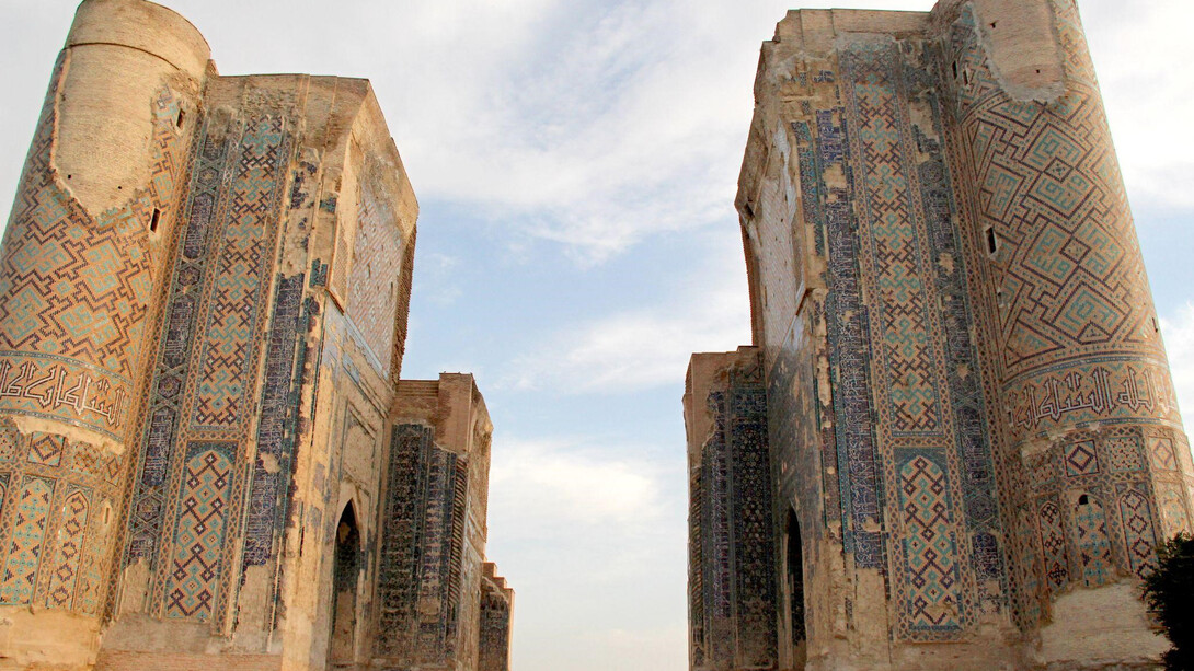 Ruins of the Aksaray Palace of Timur in Shakhrisabz, Uzbekistan