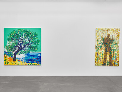 Installation view, Erik Olson: The Mountain and the Sea, Luis De Jesus Los Angeles, 2023, photography by IO Studio. Courtesy of the artist and Luis De Jesus Los Angeles, Los Angeles, CA