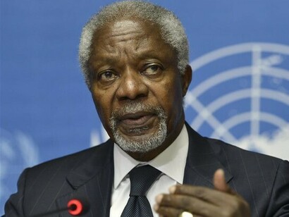 Koffi Annan (1938-2018), der siebte Generalsekretär der Vereinten Nationen (von 1997 bis 2006)
