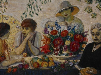 Florine Stettheimer, Painting Poetry, Exhibition view. Courtesy of Jewish Museum