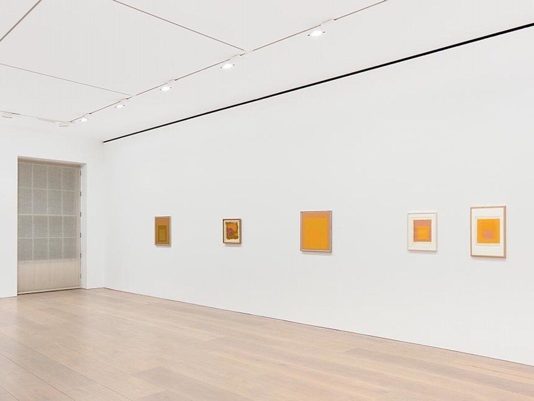 Josef Albers Sunny Side Up, Exhibition view. Courtesy of David Zwirner