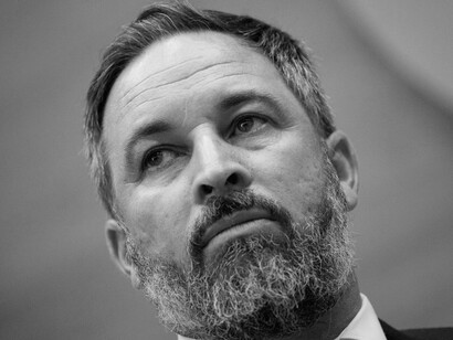 Santiago Abascal, político español, presidente del partido político Vox desde 2014 y de la Fundación Disenso desde 2019