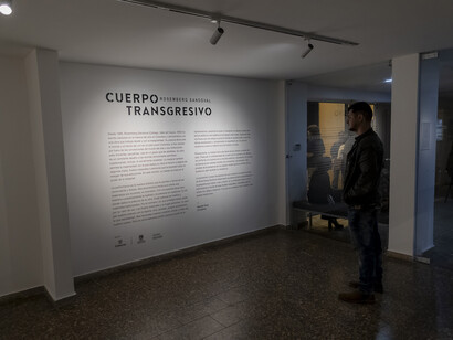 Rosemberg Sandoval, Cuerpo transgresivo, vista de exhibición. Cortesía del Museo La Tertulia