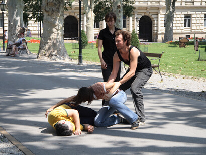 Igor Grubić, East Side Story. 2006-2008, Double-channel video: color and sound. Image courtesy the artist