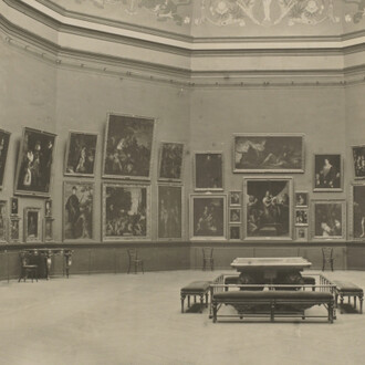 J. Laurent y Cía, Vista de la sala de la reina Isabel en el Museo del Prado, 1892 - 1899. Cortesía del Museo del Prado