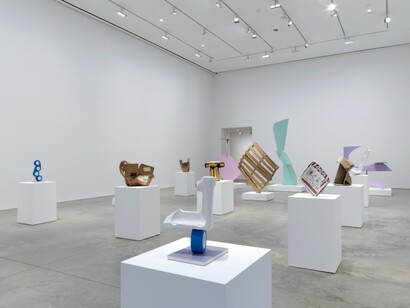 Matt Johnson, Installation view: Wood Sculpture, 303 Gallery, 2017. Courtesy of 303 Gallery