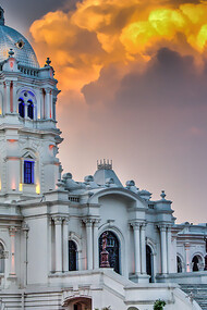The Ujjayanta Palace, now serving as the Tripura State Museum, stands majestically in Agartala, India, showcasing the rich history and cultural heritage of the region