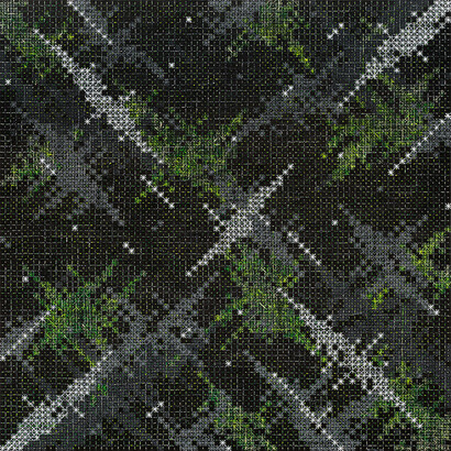 Ding Yi, Appearance of Crosses 2016-6, 2016 Signed and dated on verso.Mixed media on basswood, 240 x 240 cm. Courtesy Timothy Taylor Photo: Ding Yi Art Studio