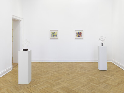 Norbert Kricke und Dieter Krieg, ausstellungsansicht. Mit freundlicher genehmigung der Galerie Friese. Foto von Eric Tschernow