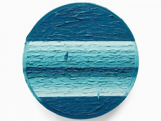 Russell Tyler, Satellite, 2013, oil on canvas, 12" diameter
