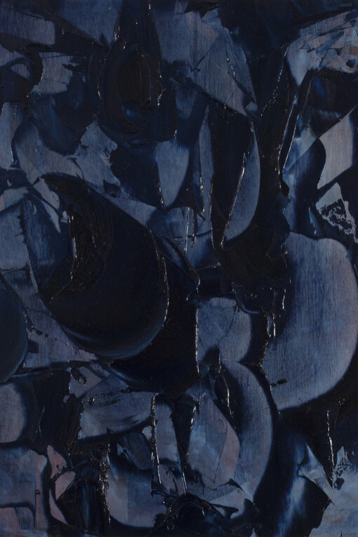 Richard Hoblock, Sound, 2017, Oil on wood panel, 14 × 11 inches 