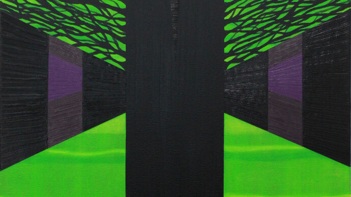 Morrison, Alex Gene 'Psychic Vampire', detail, 2014, Oil on canvas, 92 x 66 cm