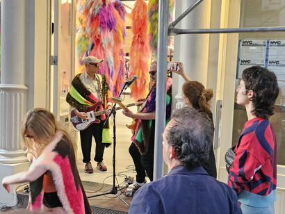 Chromocommons, Live performance by The Callas and the Callasettes at The Opening allery, New York City. Courtesy of The Opening Gallery