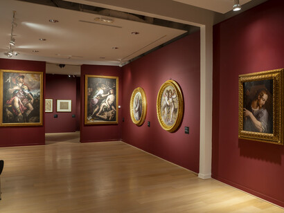 Vasari. Il teatro delle virtù, vista della mostra. Per gentile concessione della Galleria Comunale d’Arte Moderna e Contemporanea