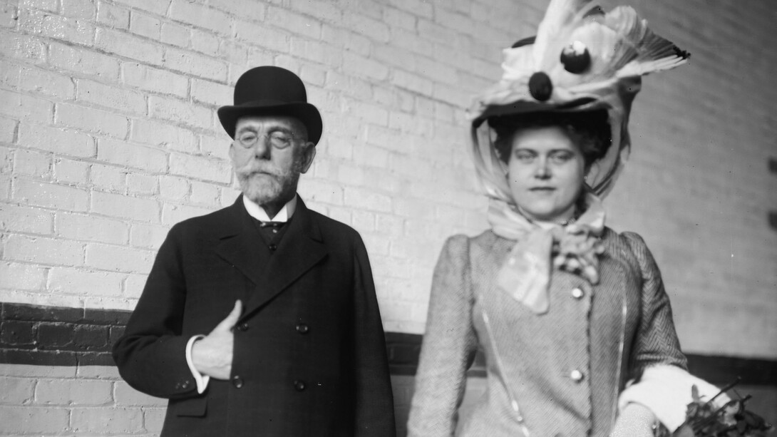 Robert Koch con su segunda esposa, Hedwig Freiberg