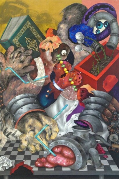 The Politician, 2013, Acrylic and charcoal on canvas, 195 x 132.5 cm, Copyright VW (VeneKlasen/Werner), Berlin