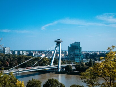 Photo of the bridge of the Slovak National Uprising

