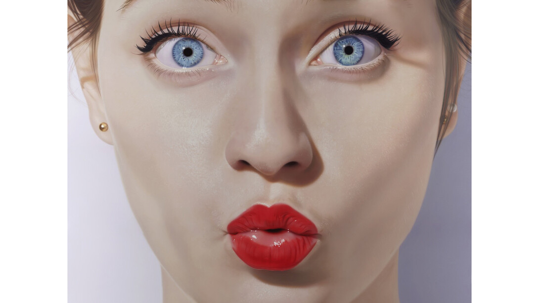 Bernarducci Meisel Gallery, NYC, Hubert de Lartigue Cassandra, 2014, acrylic on canvas, 79 x 79 inches