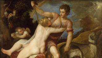Tiziano, Venere e Adone, particolare