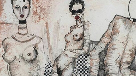 Monica Marioni, 2012 - Women, tecnica mista su tela,cm 115 x 80