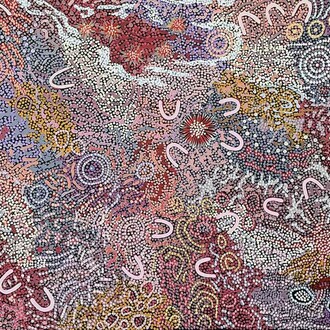 Gabriella Possum Nungurrayi, My grandmother’s country. Courtesy of Japingka Aboriginal Art Gallery