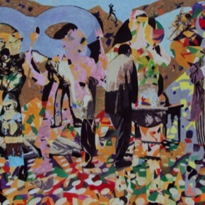 Victor Racatau, Walk Around the Sun, 2016. Courtesy of Richard Taittinger Gallery