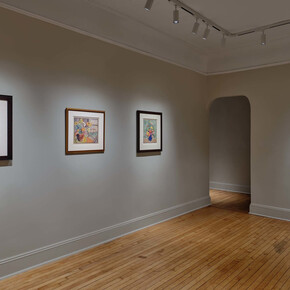 Blanche Lazzell, White-line color wsoodcuts, exhibition view. Courtesy of Craig Starr Gallery