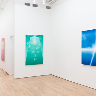 David Benjamin Sherry, Blue ablation, exhibition view. Courtesy of Nicelle Beauchene Gallery