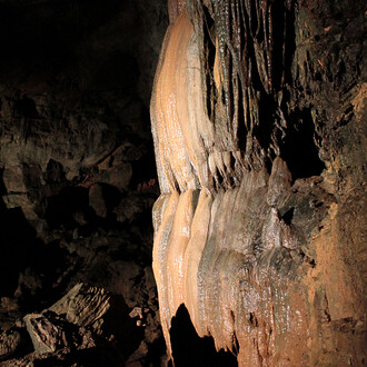 Fia Backström, Rock formation in Seneca Caverns, 2017/2025. Courtesy of the artist and Queens Museum 