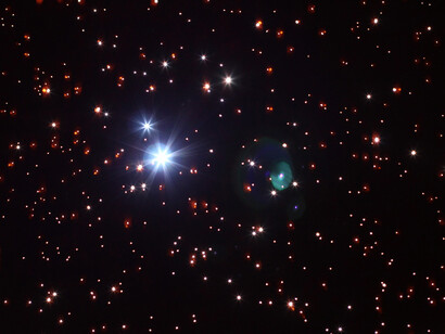 Tobias Fike, Replicated Night Sky 1, July 5, 1975, Lincoln, NE, c-print, 27 1/4 x 39 inches (69.2 x 99.1 cm), Edition of 3, 2014
