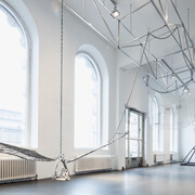 Maija Fox and Valo Vairio, A base for a crane, exhibition view. Courtesy of Galleria Sculptor