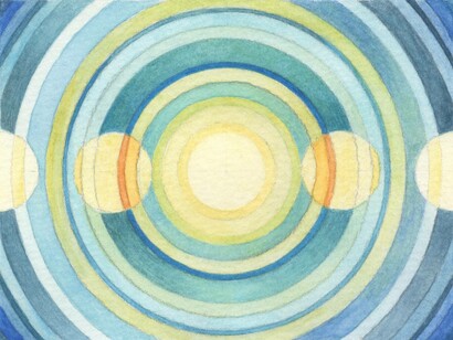 Transition 4, 12 x 9 cm, watercolour on paper,  2020