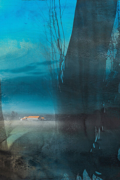 Andrea Giovannini, Paesaggio. Trasparenze metafisiche (dettaglio), 2026. Cortesia di Galleria Forni