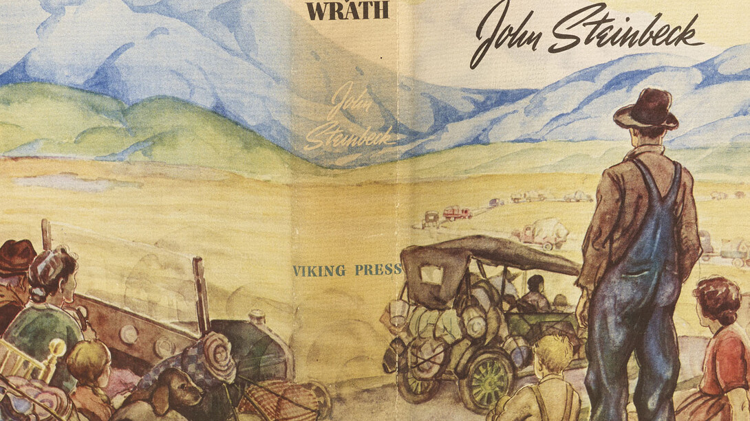 John Steinbeck (1902–1968), The Grapes of Wrath, New York: The Viking Press, 1939, Collection of the Estate of Carter Burden, The Morgan Library & Museum, Photography by Graham S. Haber, 2014