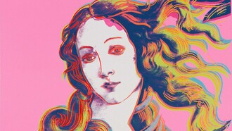 Reinterpretazione della Venere di Botticelli da parte di Andy Warhol