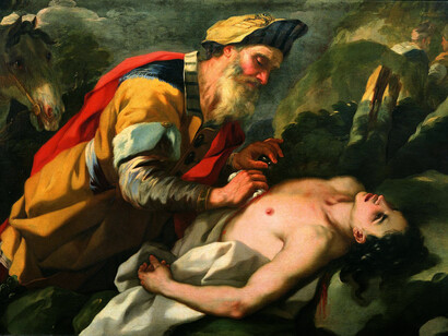Nicola Malinconico, Il buon Samaritano, 1703-1706 ca., olio su tela, cm 147x199, Collezione Museo di Palazzo Pretorio, Prato