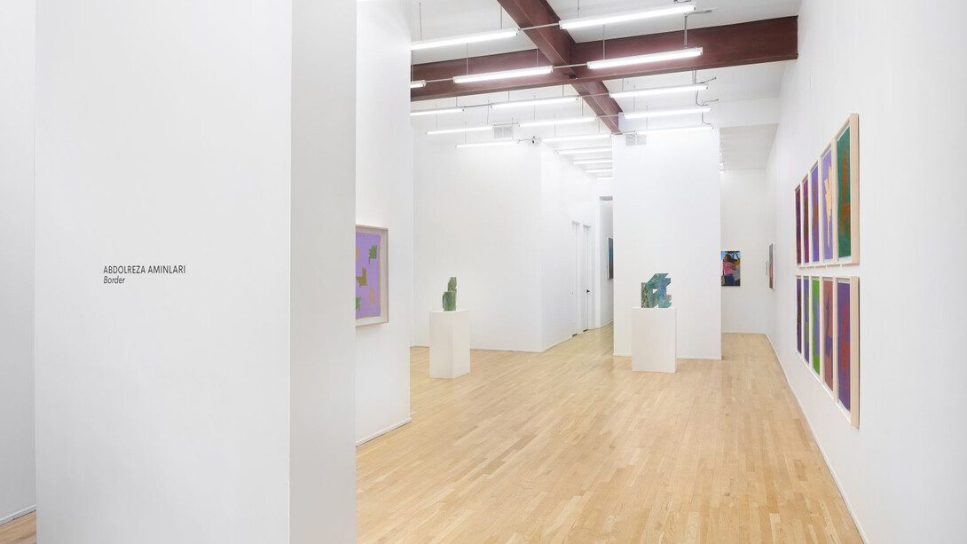 Abdolreza Aminlari, Border, exhibition view. Courtesy of Andrew Rafacz