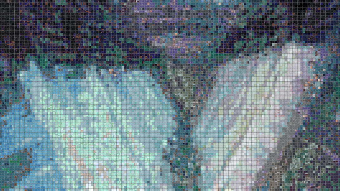 Simone Ferrero, The Whispering Abyss, 80.2 x 205.3 cm, 2024