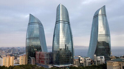 Le Flame Towers a Baku