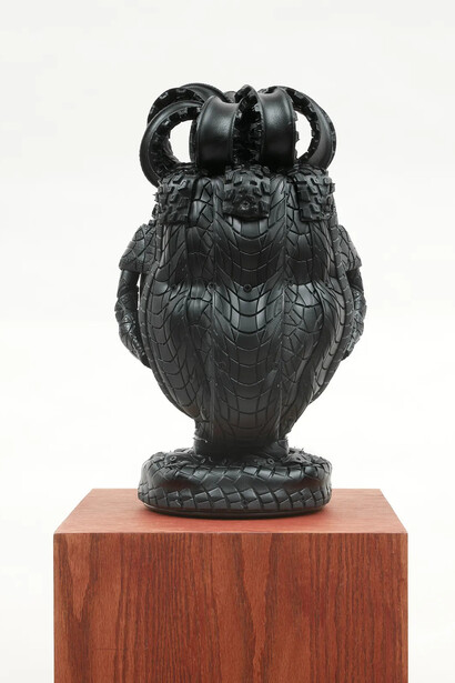 Kim Dacres, Spoke flat bun with cheekbones, 2026. Courtesy of Charles Moffett Gallery